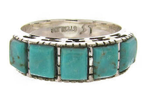 Turquoise Southwest Sterling Silver Jewelry Ring Size 7-1/4 MW64048